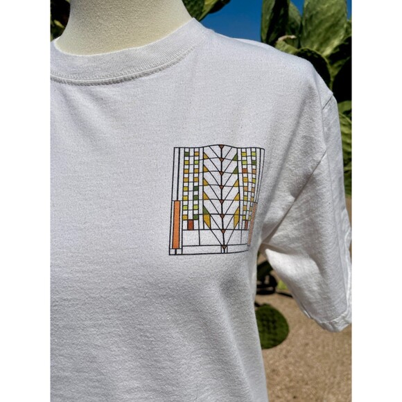 Frank Lloyd Wright T-Shirt Womens Small Graphic Southwest T-Shirt Small Cream S - Picture 9 of 14